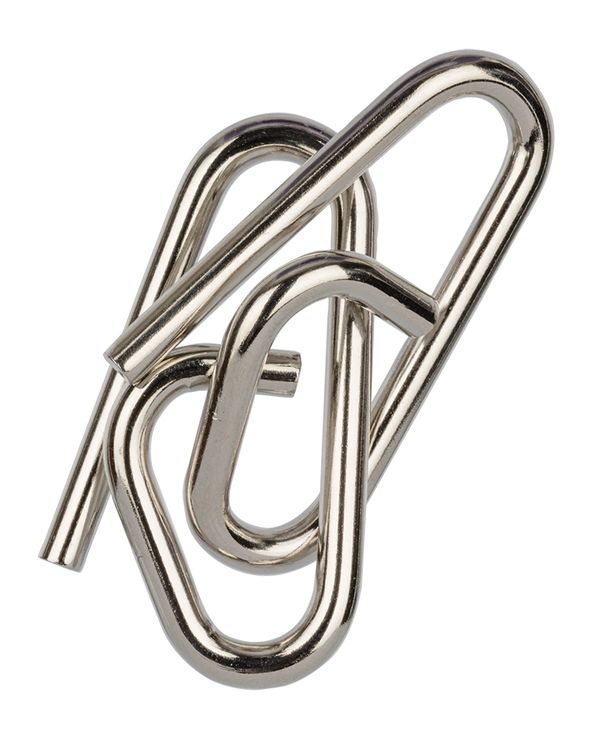 Головоломка металлическая, 1 шт, Петельки 2 элемента, Delfbrick DLM-08