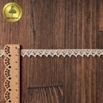 Кружево вязаное (тесьма) 10 мм, цв.01 натуральный, уп. 50 м, Kruzhevo