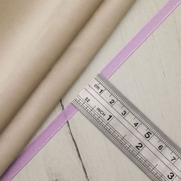 Лента атласная 1-сторонняя 6.0 мм / 22.86±1 метров, 162 ярко-сиреневый, Globus