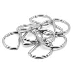 Полукольцо сварное металл внутр. 39 мм (внешн. 48х34 мм, ⌀4.5 мм), 10 шт, никель