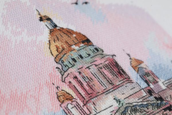 Набор для вышивания нитками Panna, Путешествие по Петербургу, 30.5х22.5 см