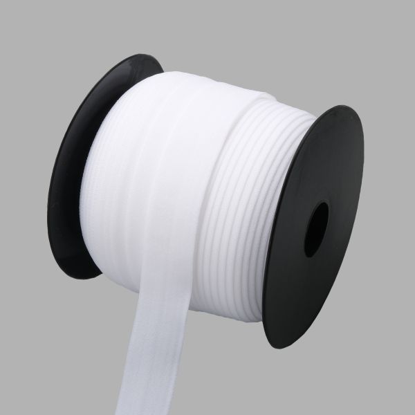 Резинка бельевая (окантовочная) 20.0 мм / 50 метров, тканая, отбеленный, 124020