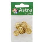 Шапочка для бусин 4AR205, 12мм 30 шт/упак, Astra&Craft (Золото)