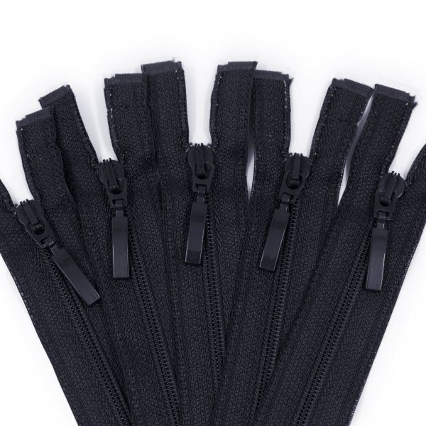 Молния спираль (витая) Arta Т5 (5 мм) 1 зам., разъем., 60 см, цв. 580 черный, уп.5 шт