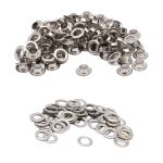 Люверсы металл ⌀_7.3 мм (внутр.), №5, сталь, никель, 100 шт, New Star