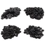 Кнопка Альфа (S-образная) ⌀15.0 мм, ≈720 шт, шляпка пластик + отв.части МЕТАЛЛ, 322 черн. + отв.части оксид, NEW STAR