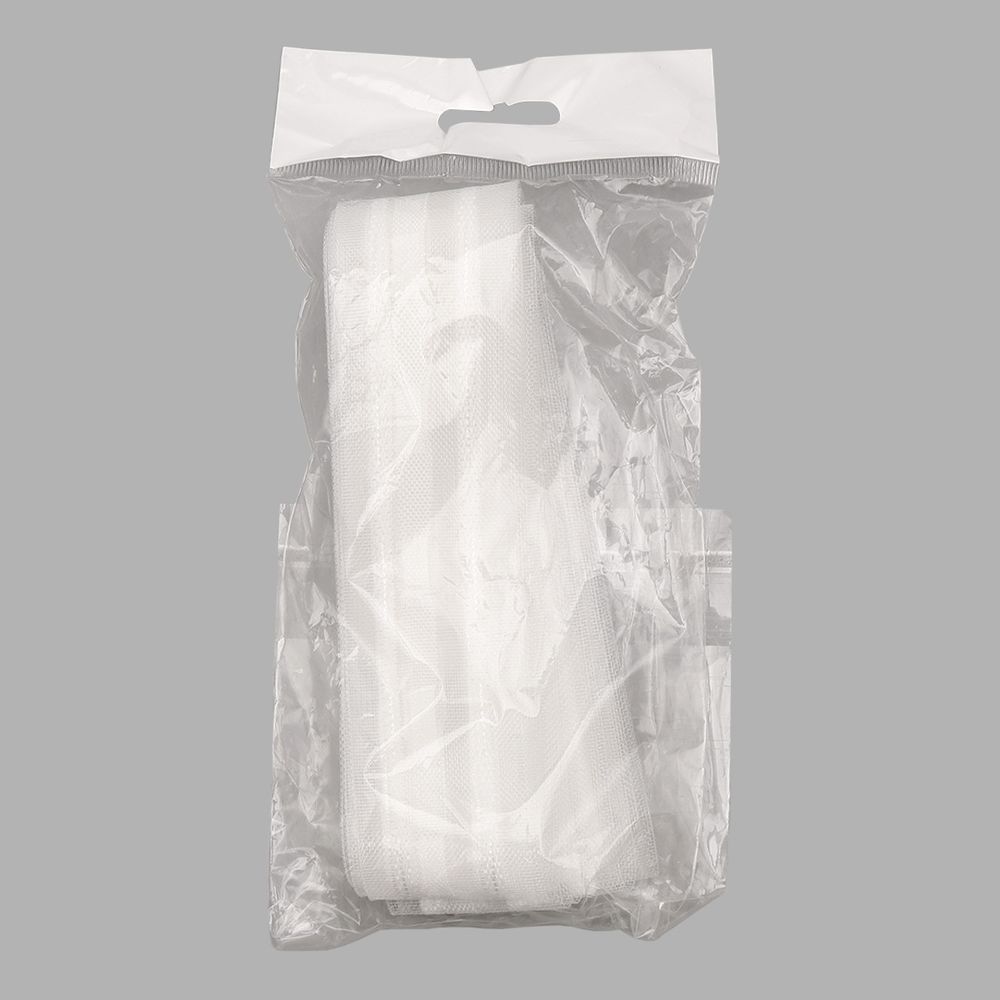 Лента (тесьма) шторная: сборка параллельная (1:2) 40 мм / 5 метров, (1 ряд петель, 2 шнура), прозр., 0С797ПЭ-Р4992В