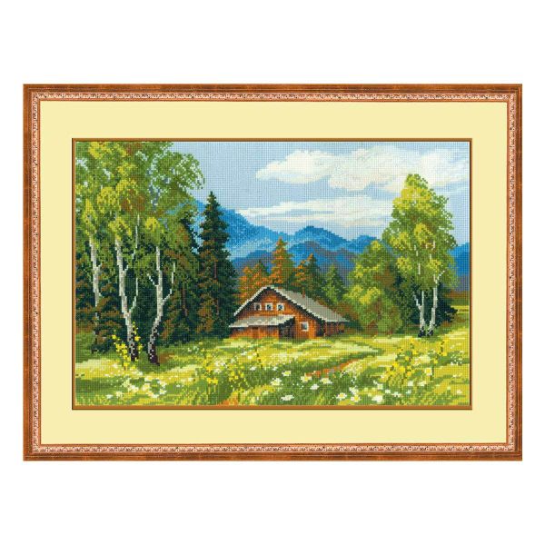 Набор для вышивания нитками Риолис, Шале, 38х26 см