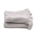 Манжеты трикотажные 7.0х9.5 см, 1 пара, плотные без шва, 890 серебро