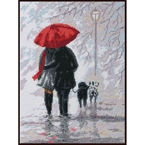 Набор для вышивания нитками Палитра, Два +два 20х31 см