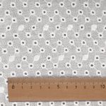 Ткань шитьё (прошва) 100 г/м², 150 см / 2 метра, TBY.Emb.2 белый