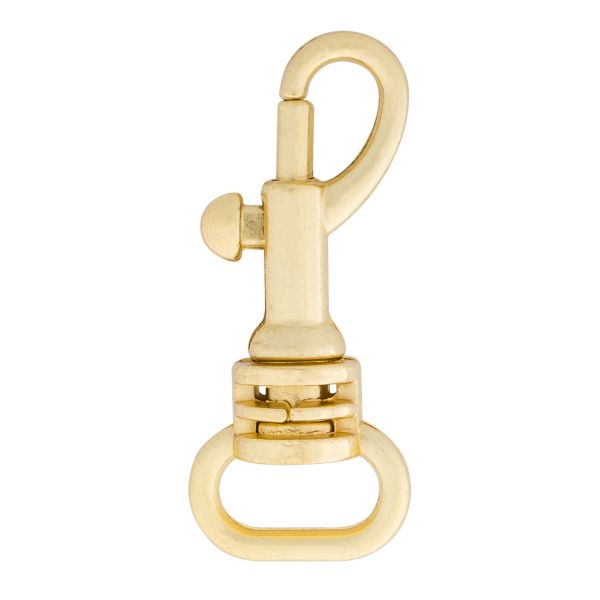 Карабин металл 10.0 мм (14х32 мм), цв.золото, 20 шт