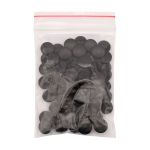 Пуговицы на ножке 16L (10мм), пластик (Black (черный)), NE68, 72 шт