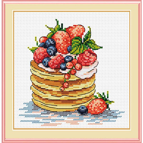 Набор для вышивания нитками МП Студия (Жар-птица), К завтраку 15х18 см