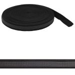 Резинка тканая с латексом 25.0 мм / 20 метров, черный