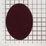 Заплатки пришивные из замши, овал 6х8,2см с перфорацией, 2 шт, 100% кожа, 31 бордовый, 59114
