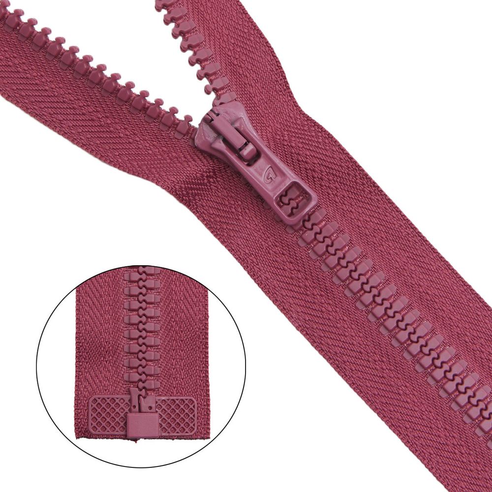 Молния трактор Arta Т6 (6 мм) 1 зам., разъем., 50 см, цв. 025 ст.роза, уп.5 шт