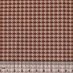 Ткань для пэчворка PEPPY БАБУШКИН СУНДУЧОК ФАСОВКА 100х112 см, 140±5 100% хлопок, БС-09 клетка коричневый, Peppy БАБУШКИН СУНДУЧОК