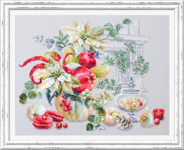 Набор для вышивания нитками Чудесная игла, Зимняя импровизация 32х25 см