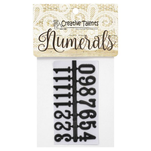 Цифры арабские для часов 1,5см, черный