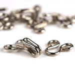 Крючки пришивные 7 мм, никель, серебристые, 14 шт, Pony