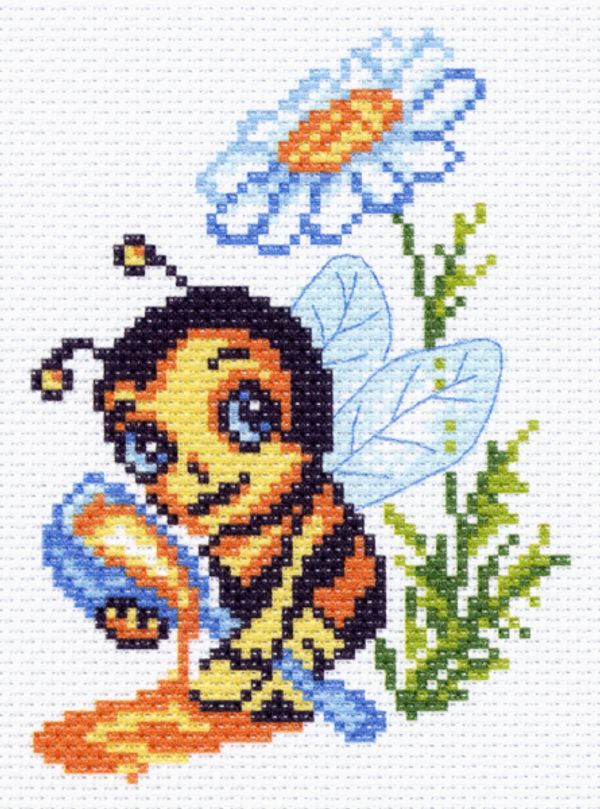 Набор для вышивания нитками Матренин Посад, Сладкая ложка 16х20 см