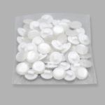 Пуговицы на ножке 22L (14мм), пластик (Wht-01 белый), 72 шт, CR P-45