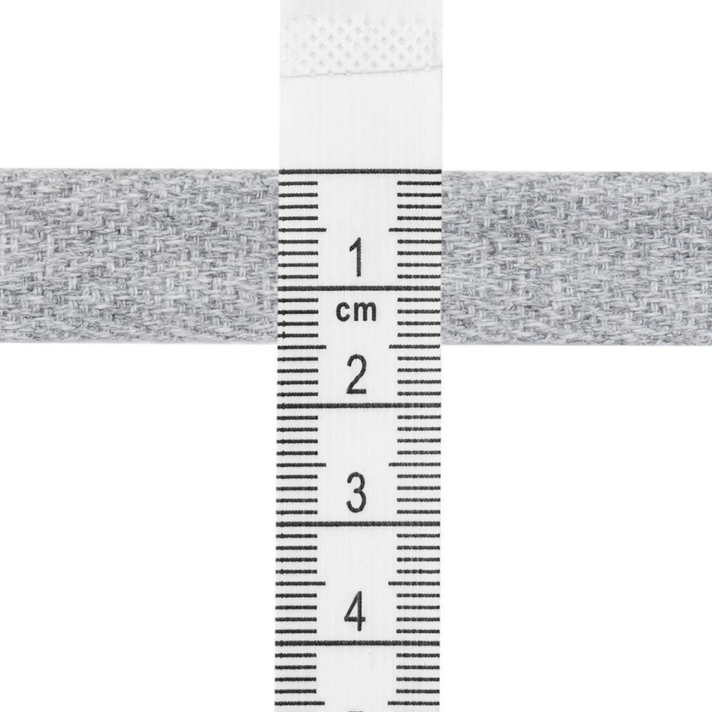 Тесьма (лента) киперная (100 х/б) 15 мм / 45.72 метра, 18 серый меланж, 6190-2024