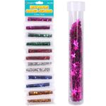 Декоративные фигурные звездочки 6 цветов, 12 шт