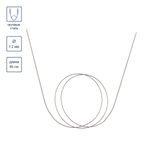 Спицы круговые металл ⌀1,2 мм, 80 см, с металлической леской, Gamma MKG-R