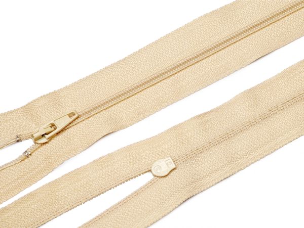 Молния спираль (витая) (цв.SBS) брючная Т3 (3 мм) 1 зам., н/раз., 18 см, автомат, S-180 бежевый, уп.5000 шт