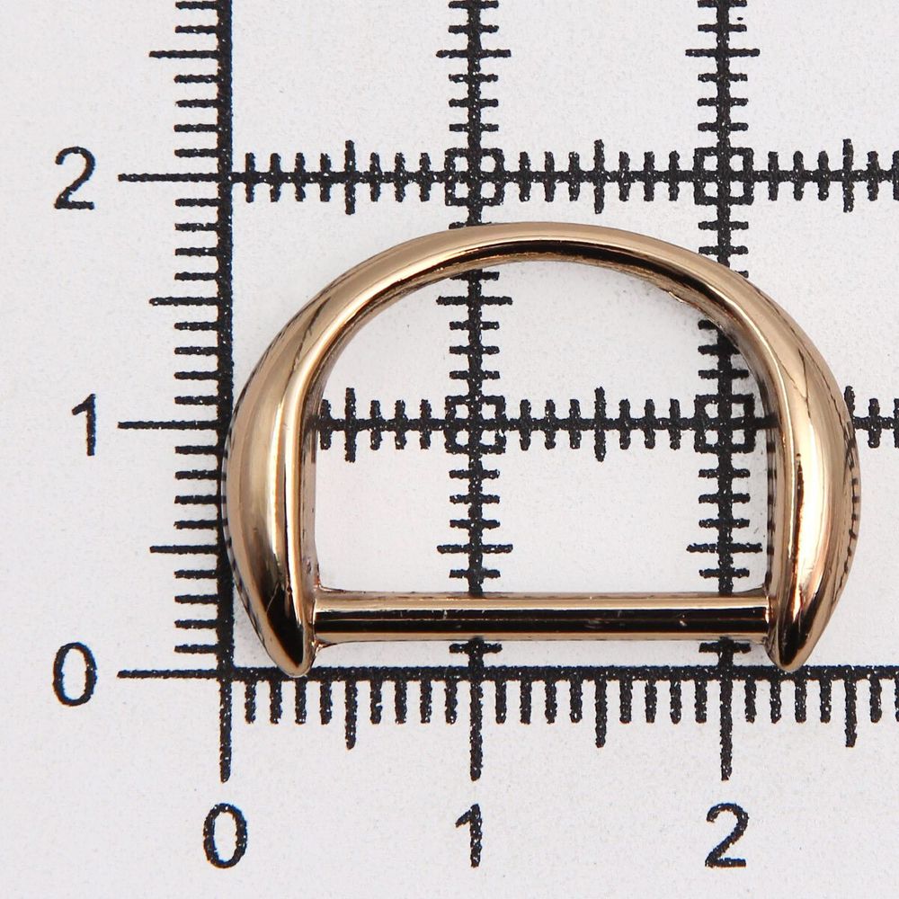 Полукольцо декоративное металл внутр. 18 мм (внешн. 25х18 мм), 2 шт, золото, MT-1855