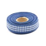 Лента Шотландка, 15.0 мм / 25 м (синий/белый), С3723