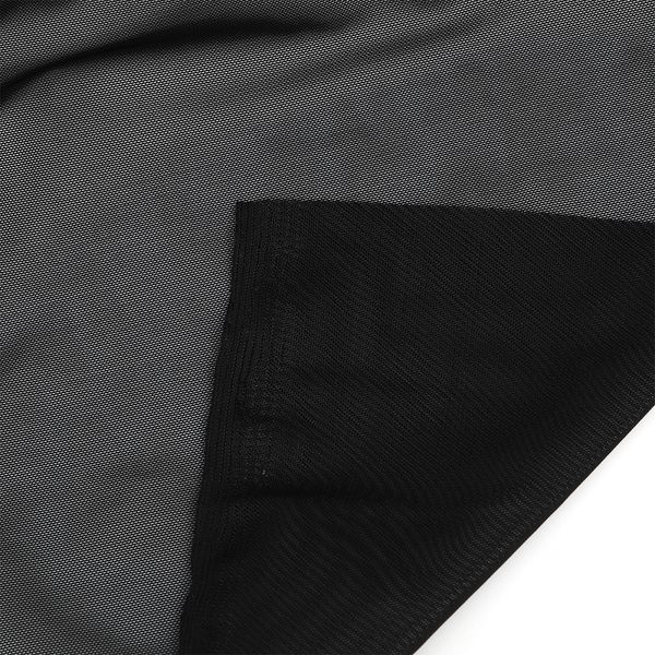 Сетка бельевая эластичная утягивающая 140 г/м², шир.160 см / 25 кг (1 кг = 5 метров), OLG031.170, цв.170 черный /OLG031.170/