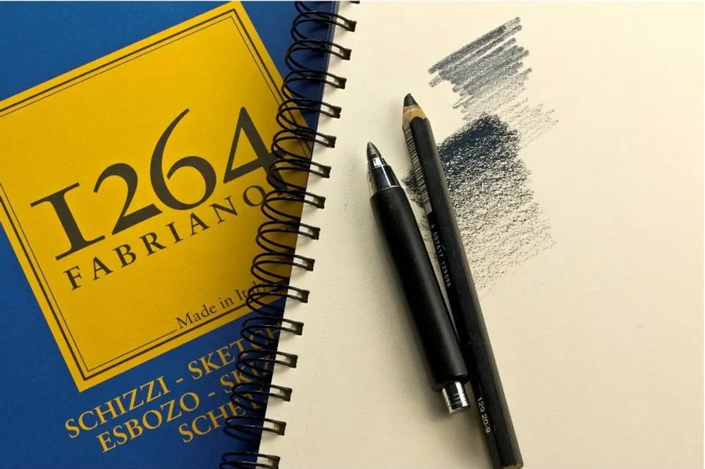 Альбом для графики 90 г/м², 21х29.7 см, склейка с одной стороны, Fabriano 19100632