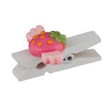 Прищепки декоративные 5х6 шт, 3.5 см, S102 Клубника, Blumentag WCRH-35