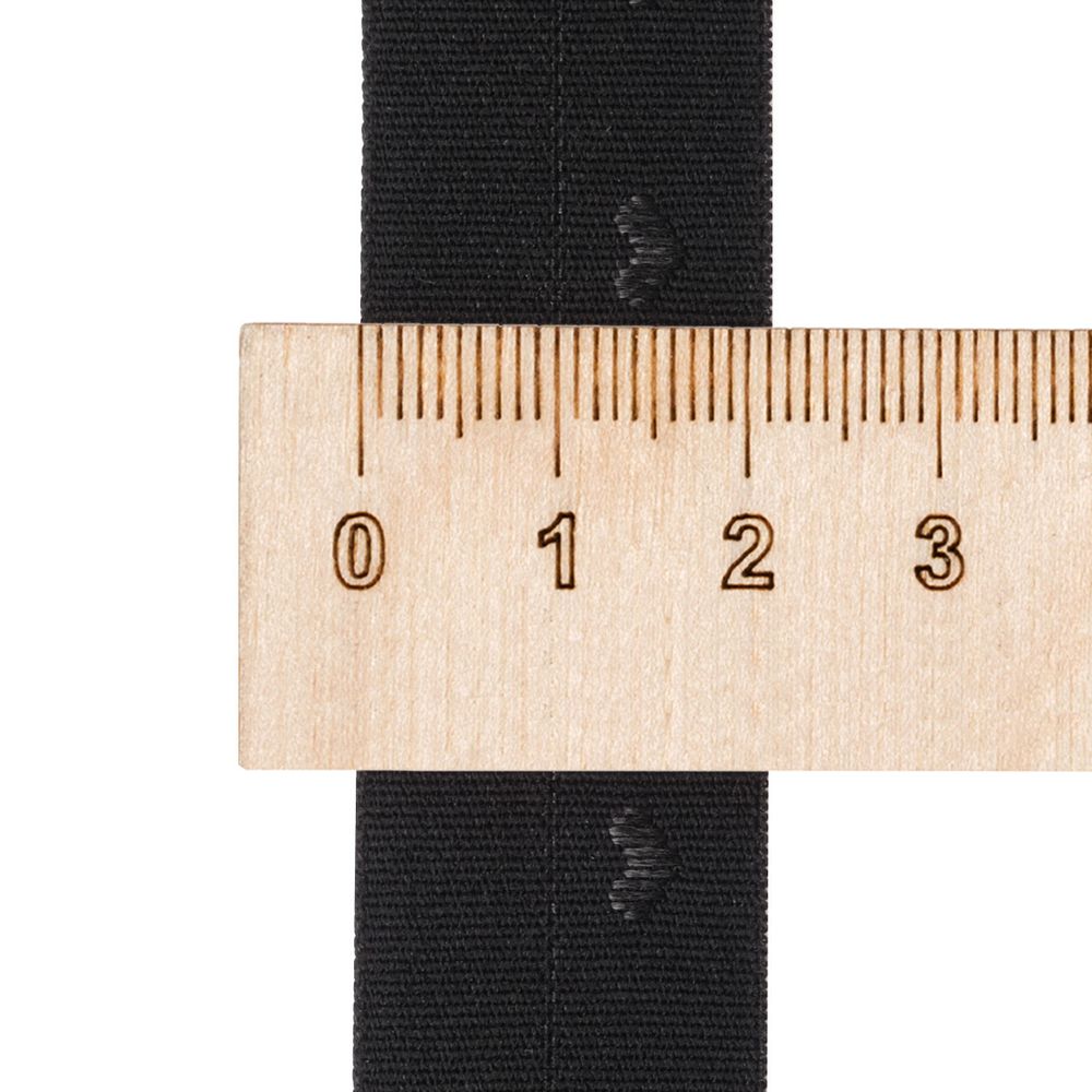 Резинка бельевая (окантовочная) 20.0 мм / 50 метров, тканая, черный, ML124020/99