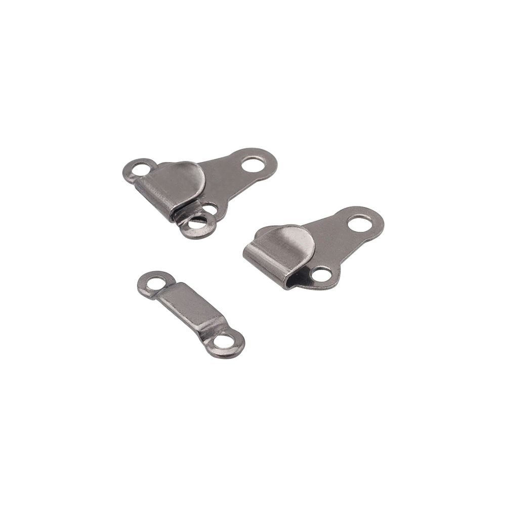 Крючки брючные (юбочные) пришивные 6 мм, 2 пары, черненый, Pony, 78651