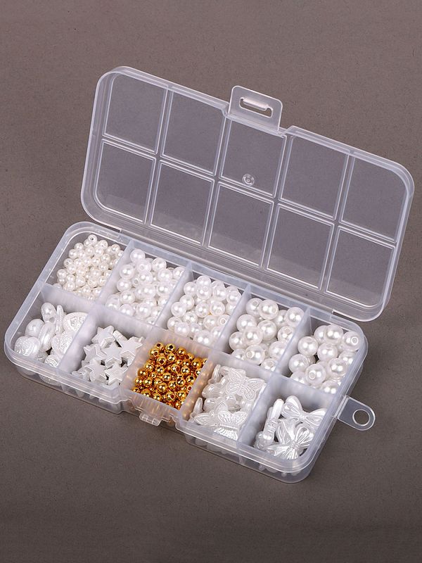 Набор бусин пластик Микс, белоснежный, 502 шт, Magic4Hobby