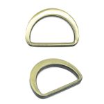 Полукольцо литое металл внутр. 25 мм (внешн. 31х23 мм), плоское, 10 шт, латунь ГР, 6882