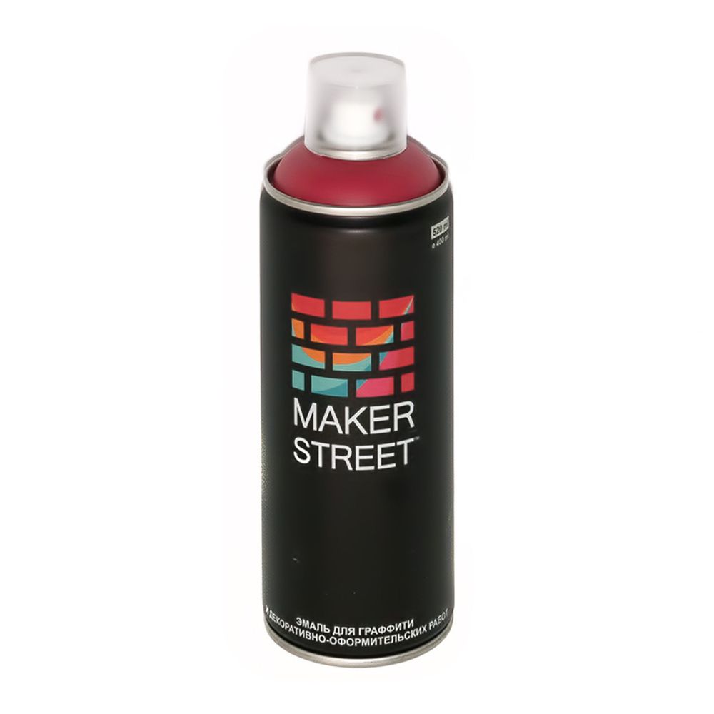 Эмаль для граффити 400 мл, 403 Гранатовый, Makerstreet MS400