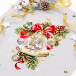 Набор для вышивания нитками Чудесная игла, Рождественский колокольчик, 16х23 см