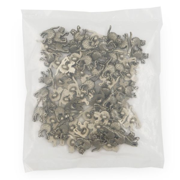 Украшения декоративные пуговицы Кот, 21 мм (MAS), 72 шт