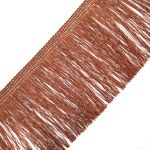 Бахрома отделочная широкая 120.0 мм / 25 метров, нитяная, 236 шоколадный, 0390-0310