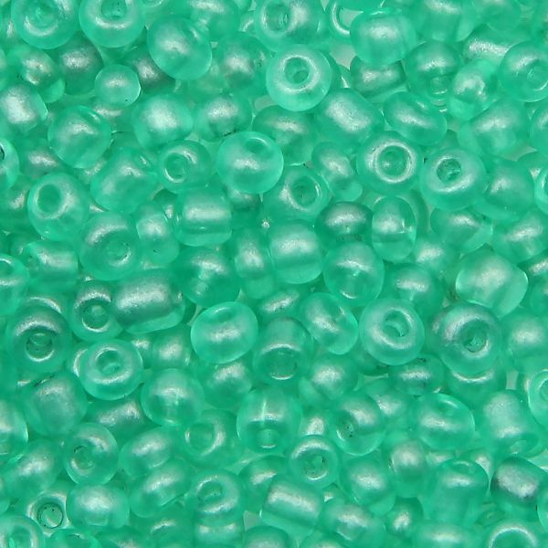 Бисер Astra&Craft 11/0 (2.1 мм), 200 г (10х20 г), цв. М20А-О тем. бирюза/прозрачный, матовый