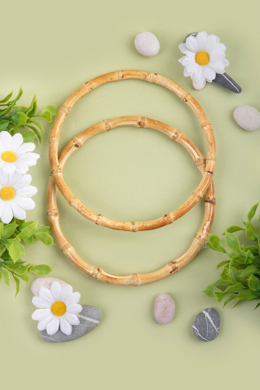 Ручки для сумки 15 см, 2 шт, бамбук, Gamma