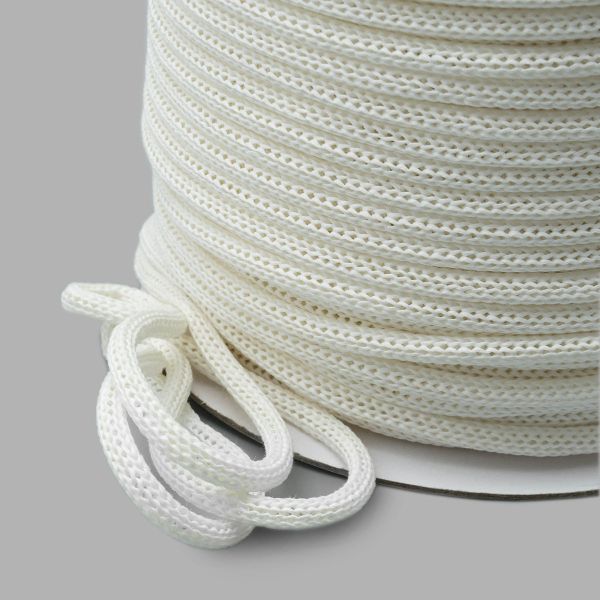Шнур бумажный для крафт-пакетов ⌀5.0 мм, 100 м, PR002 белый