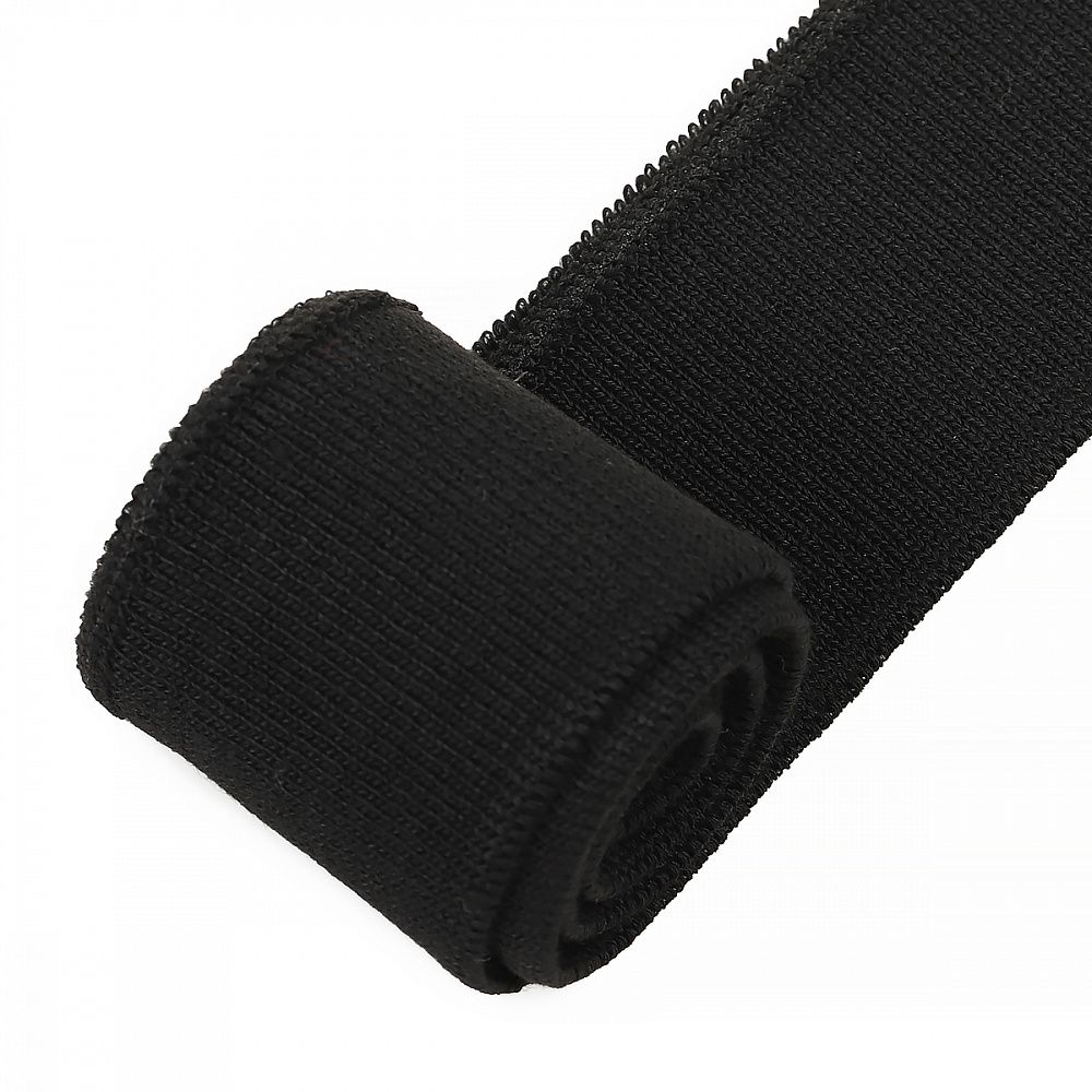 Подвяз (довяз) трикотажный 3.5х80 см, черный, 100% п/э, 5 штук