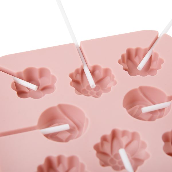 Форма силиконовая для леденцов 12.5х12.5х1.4 см, 8 ячеек, S-Chief SPC-0501