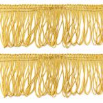 Бахрома отделочная 60.0 мм / 25 метров, 112 золотистый